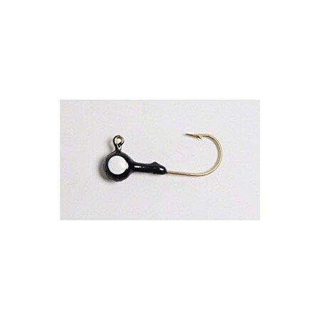 Betts Spin Jighead, 116 Oz, BlackWhite Eye, 10Pack, 10PK 722-10-60